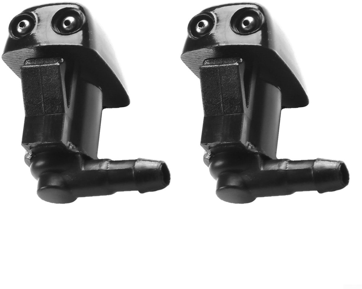 Dailygoods- Ruitenwisser Hoogwaardige Materialen - Sproeiers - Voor Mazda 3/5/6/RX-8 - Eenvoudige Installatie - 2 Stuks - Zwart - Ruitensproeier