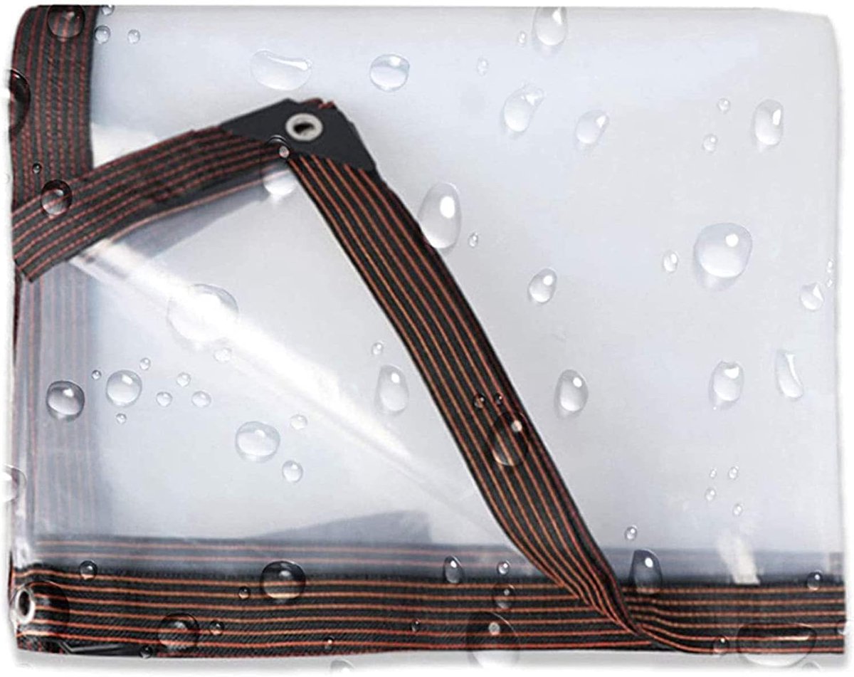 Transparant Zeildoek - Waterdicht Dekzeil - Tuin Beschermen - Scheurvast PVC Materiaal - 5x1 Meter - Transparant