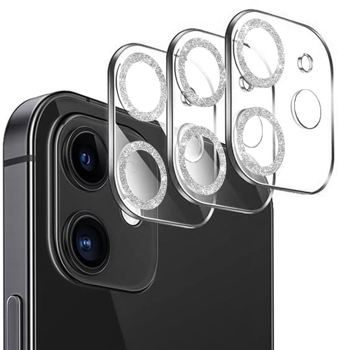 Dailygoods- Camerabeschermingsglas - Compatibel met iPhone 12 - HD-helderheid - Krasbestendig - Hardheid 9H - Eenvoudig te installeren - Camera Protector