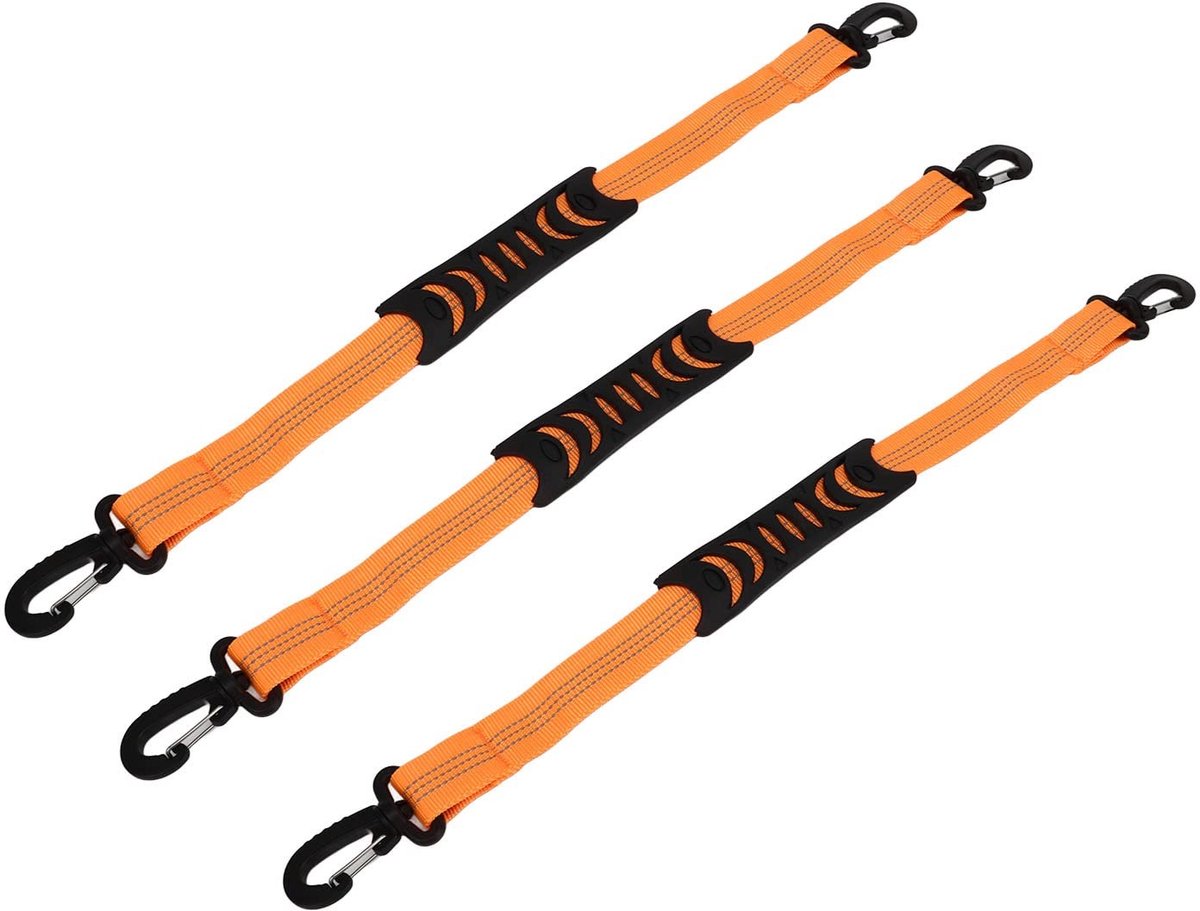 Dailygoods - Riem voor Skilaarzen en Rolschaatsen - 3 Stuks Nylon Haken