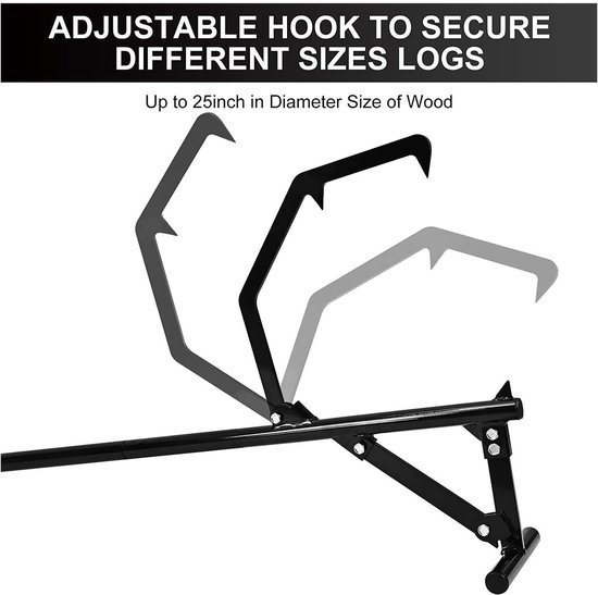 Dailygoods- Stamlifter 130cm - Ergonomisch Ontwerp - Afneembare Vloerlift - Roestbestendig - Houtkap - Voor Tuin en Landbouw - Houtjack van Dailygoods — afbeelding 5