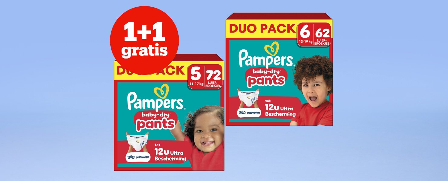 1 + 1 gratis op 1 + 1 gratis op