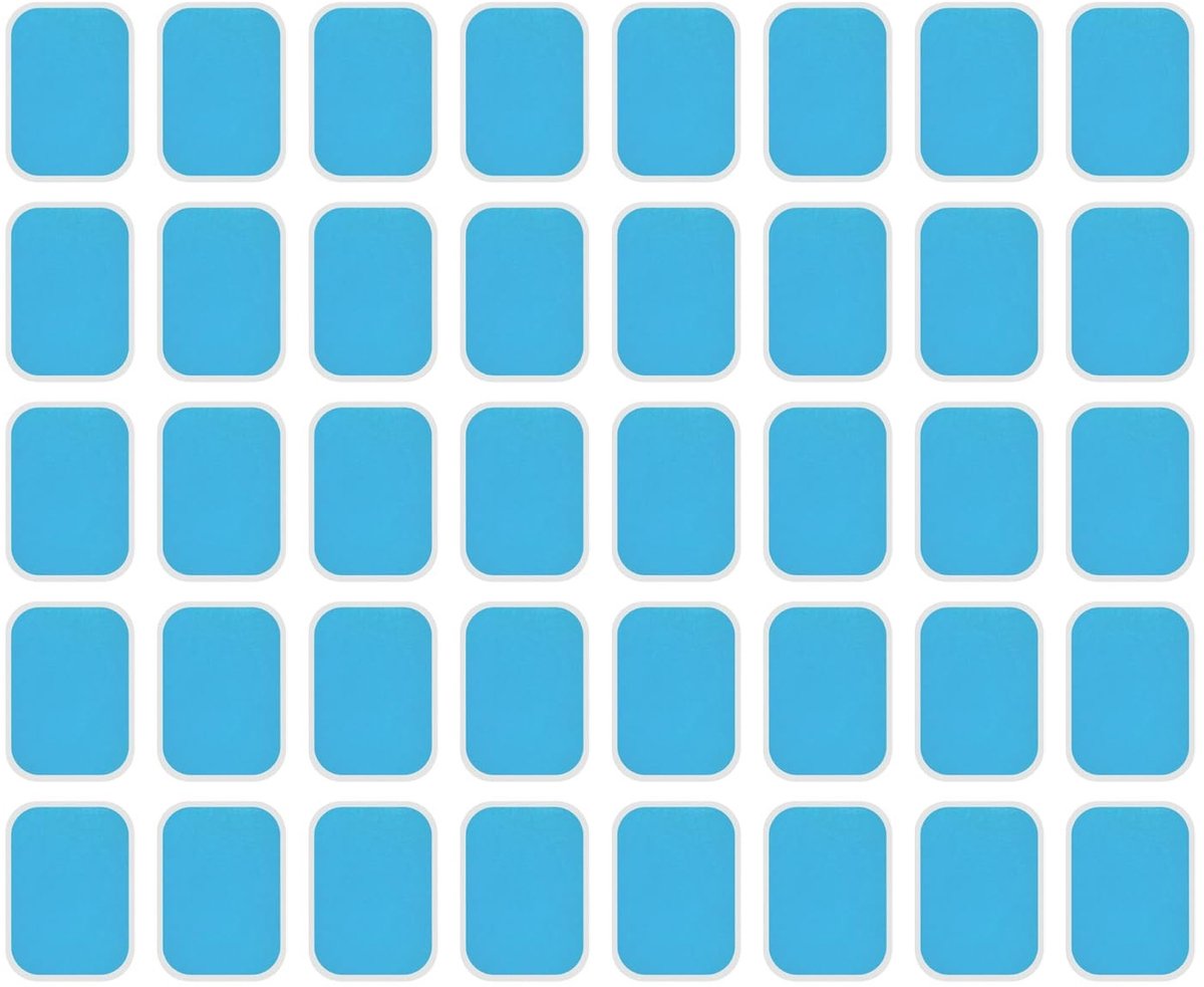 Dailygoods- Gelpads 40 Stuks - Buikspiertrainer - Buikspier-Patches - Onderste Gel Toning-Pads - Sterke Hechting - Lichtgewicht en Klein - Buikspierpatches