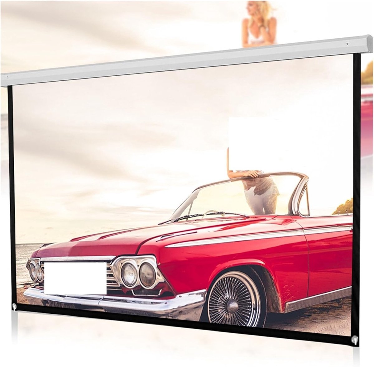 Projectiescherm - Thuisbioscoop Scherm - Films Kijken - HD Beeldweergave - 60 inch - Wit