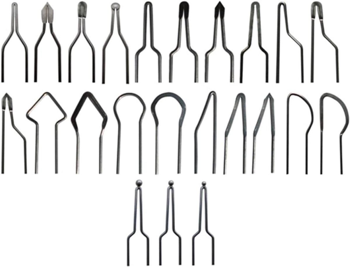 Houtbrand Set - Pyrografie Tools - Creatief Hout Bewerken - 23 Verschillende Punten - 30-50W Machine - Zilver