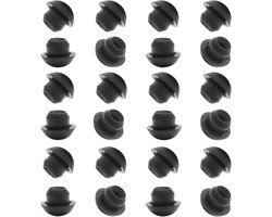 Krik Dopjes - Rubberen Pluggen - Reservoir Vullen - Goede Afdichting - 8mm Doorsnee - Zwart