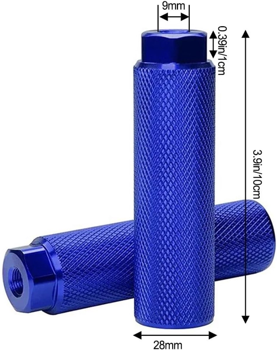 Fietssteunen Paar - Fietspedalen Extra - Extra Grip - Antislip Groeven - 100x28mm - Zilver