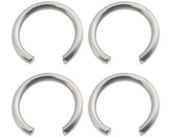 Dailygoods- Ringveer 4-delige Set - Compatibel met Makita DTW1002/DTW450/DTW300 - OEM 231907-1 - Hoogwaardig Metaal - Betrouwbare Pasvorm - Veer