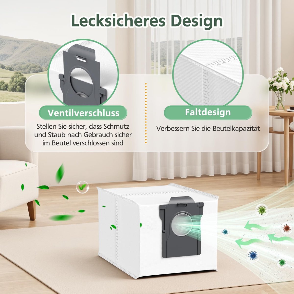 Dailygoods- Stofzakken 10 stuks - Vervangende Stofzakken - Geschikt voor Dreame X40/X50 Ultra - 3,2 l Inhoud - Efficiënte Filterprestaties - Perfecte Pasvorm - Stofzuigerzakken