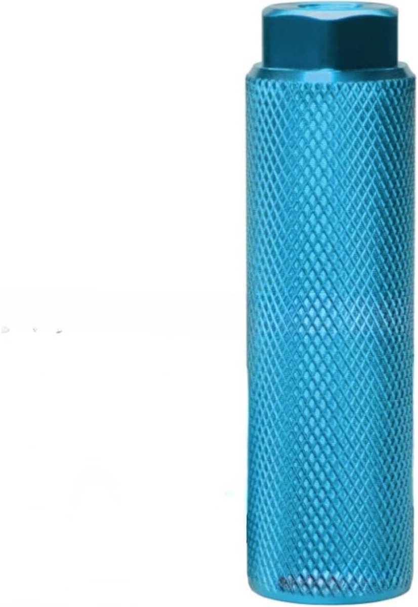 Fiets Voetsteunen - Fietspedalen Assen - Extra Draagruimte - Antislip Grip - 100 mm Lengte - Lichtblauw