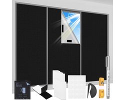 Dailygoods- Raamverduisteringsfolie 200x145 cm - 100% Lichtdicht - Verduisteringsdoek - Zonwering Binnen - Warmtebescherming - Complete Verd