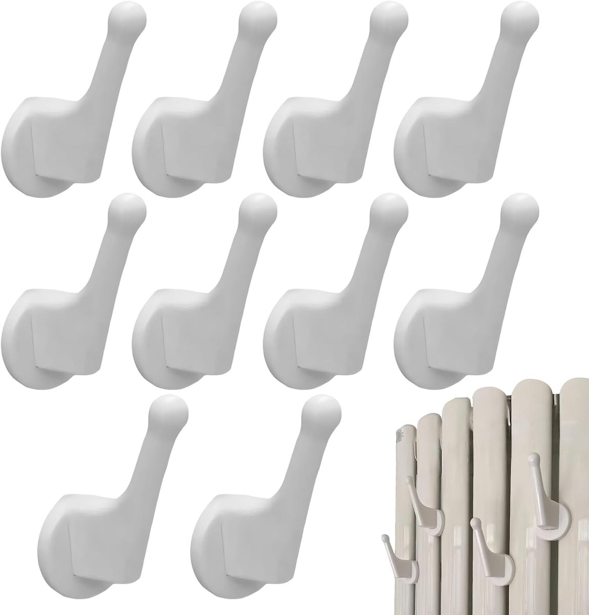 Opberghangers Set - Radiator Haken - Ruimte Maximaliseren - Montage Zonder Boren - 10 Stuk