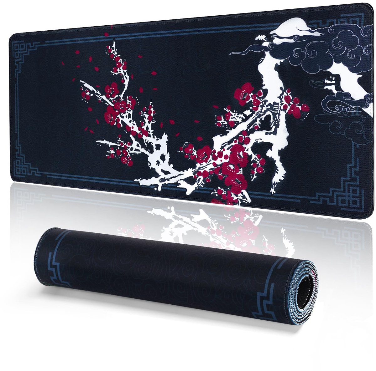 Dailygoods- Gaming Muismat XXL 800 x 300 mm - Waterdicht - Antislip - Gestikte Randen - Ultraglad Oppervlak - Verbetert Precisie en Snelheid - Bureaumat