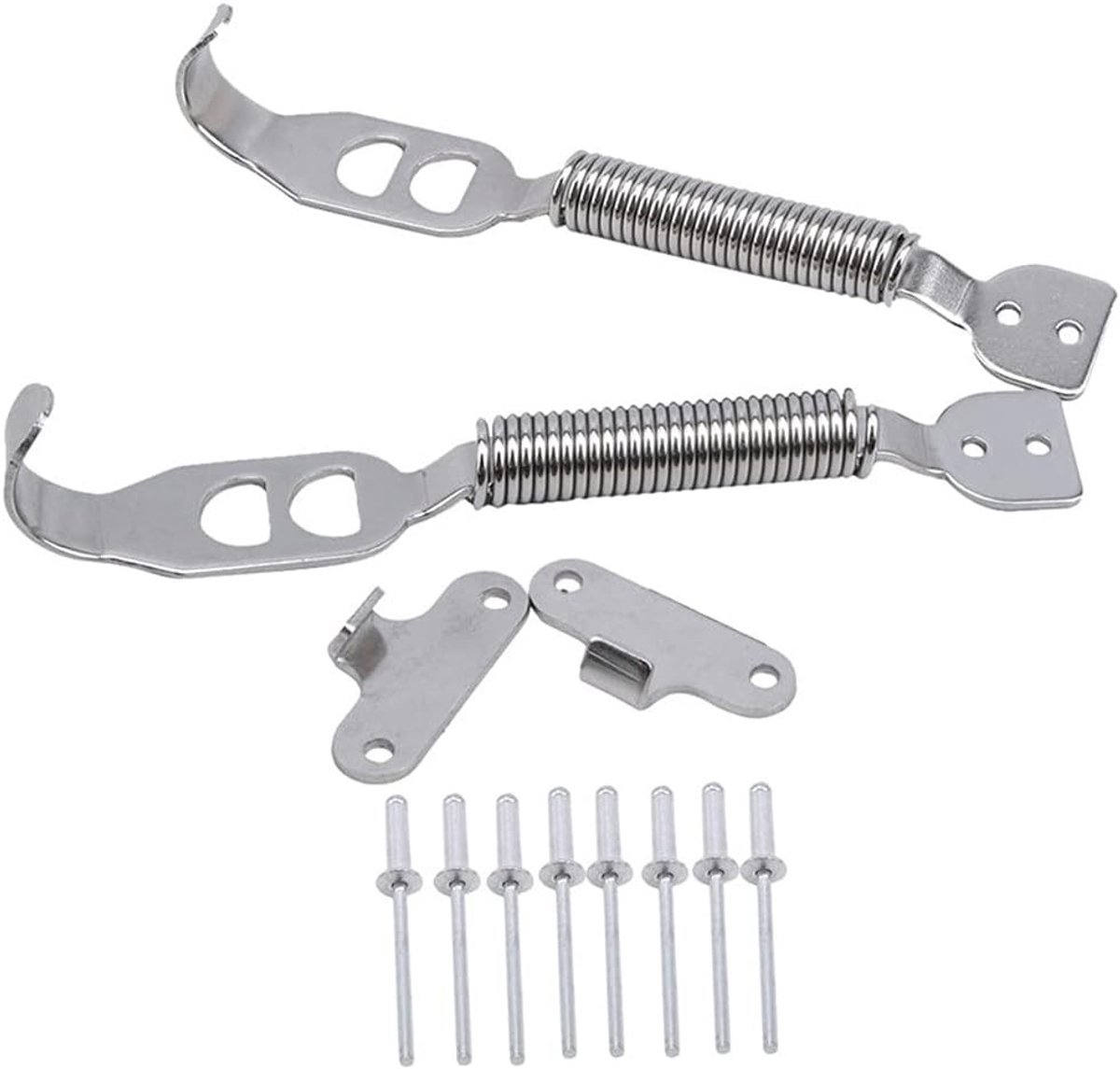 Dailygoods- Motorkap Sluiting - Aluminium Sluiting - Racing Sport - Sluiting Kit - Sluiting Klemmen - 15 cm x 2,5 cm - Lichtgewicht 180g - Motorkap Vergrendeling