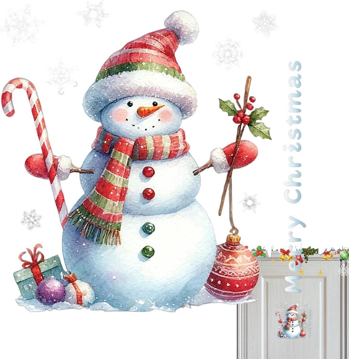 Kerst WC Stickers - Feestelijke Decals - Huis Decoreren - Schoorsteenbrekende Ontwerpen - 