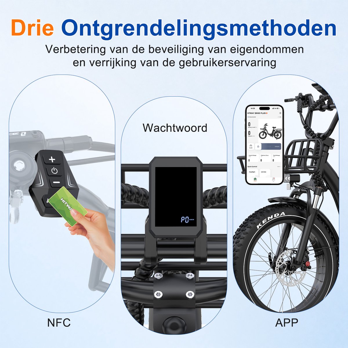Hitway BK6S Plus: 27Ah Fat Tire E-Bike, 200km Bereik thumbnail 3