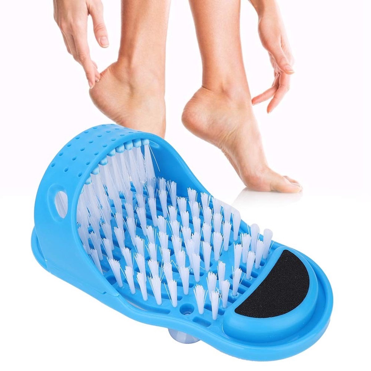Dailygoods- Voetwasborstel Siliconen - Massage Slippers