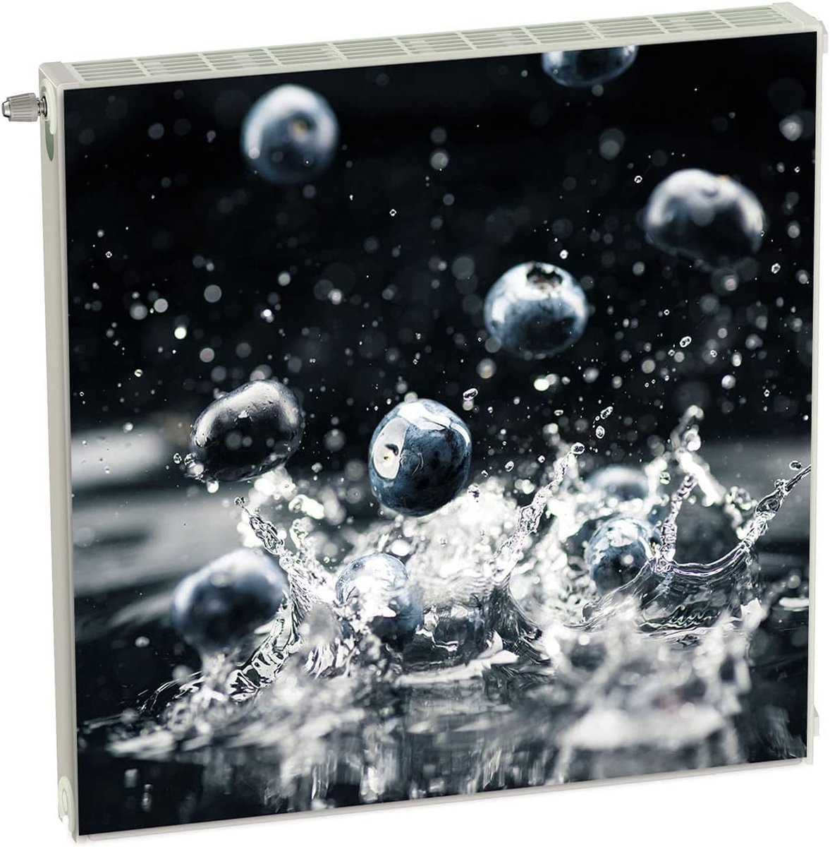 Magnetische Radiatorbekleding - Radiatorhoes Magnetisch - Interieur Decoratie - Flexibele Magneet - 60 x 60 cm - Zwart