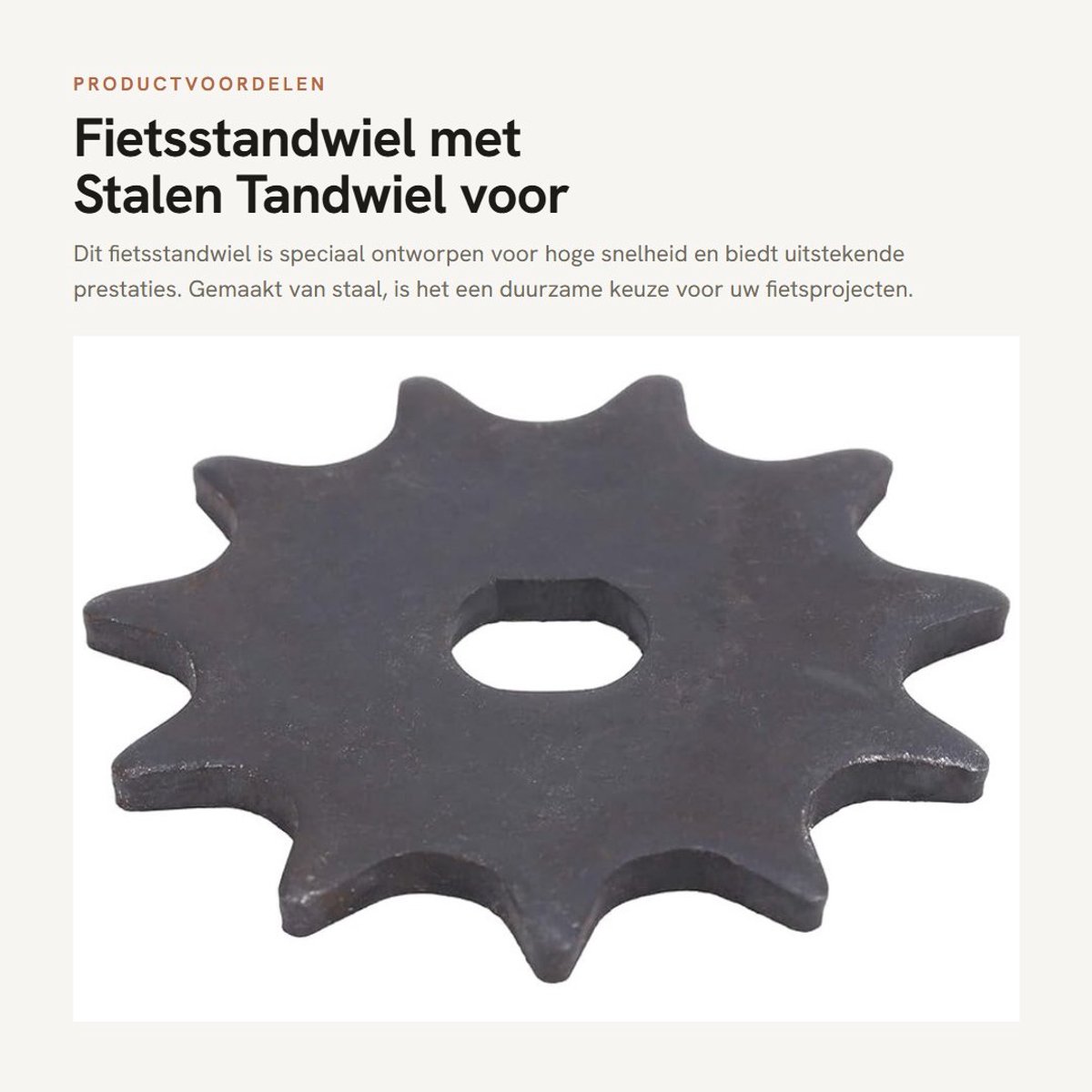 Dailygoods- Fiets Tandwiel 11T - Stalen Tandwiel - Geschikt voor 1020 Hoge Snelheid Motor - Lichtgewicht - Eenvoudige Installatie - Duurzaam Materiaal