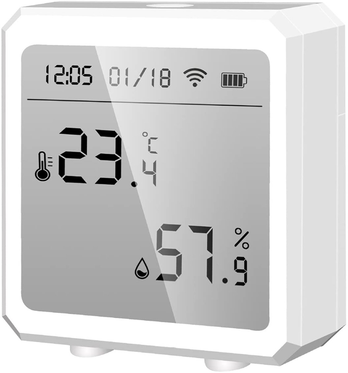 Draadloze Wifi Hygrometer Thermometer met App Alert voor Binnen en Buiten