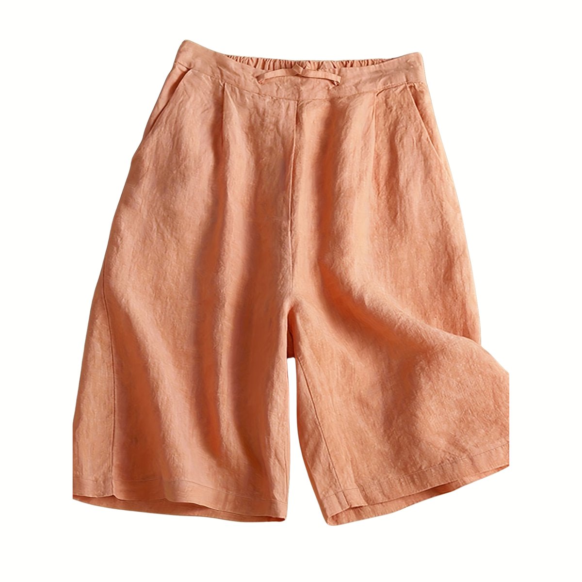 Currero Korte Linnen Broek Dames Zomerbroek Volwassenen Korte Broek Shorts Strandbroek Zomer Ibiza Stijl Roze
