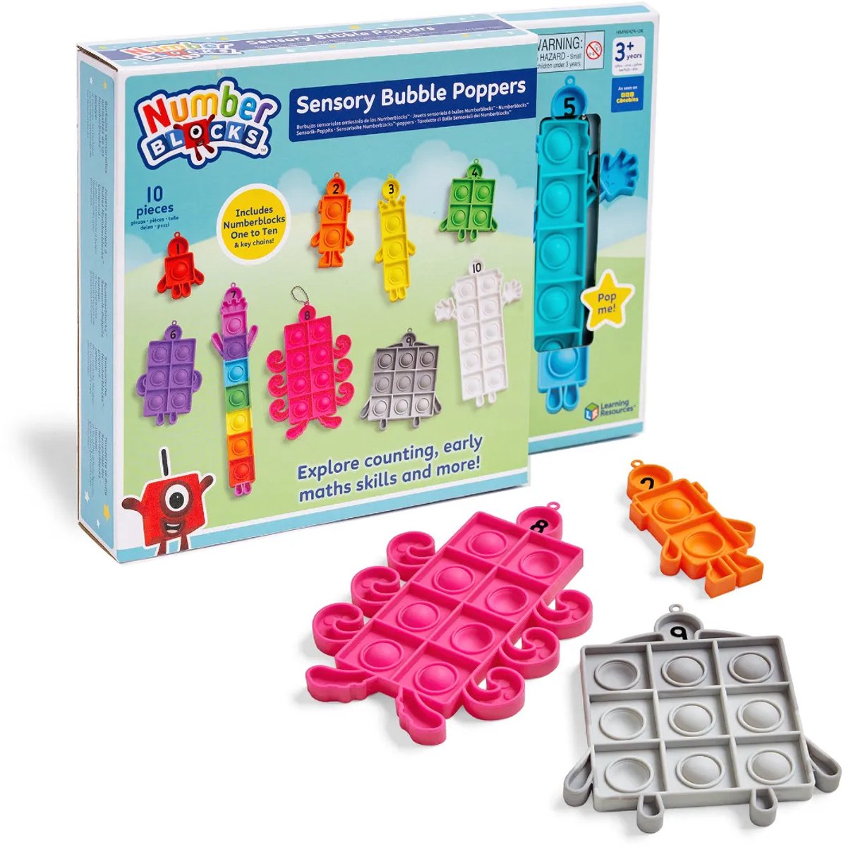 Learning Resources numberblocks® sensory bubble poppers - set van 10 - 3+