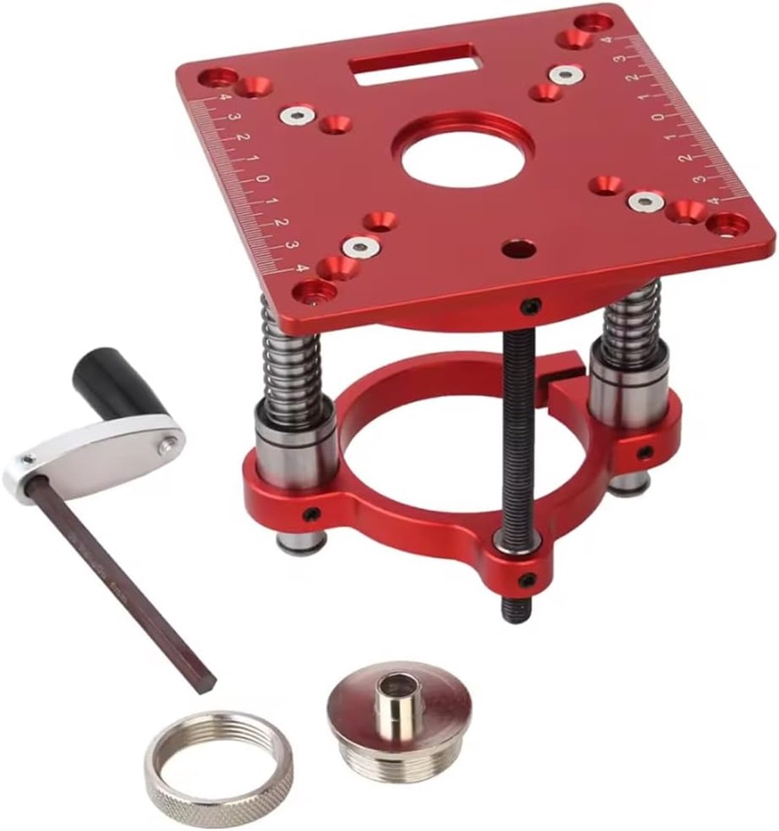 Router Lift - Houtbewerking Basis - Precisie Gravures - Universele Pasvorm - 70mm Hefhoogte - Aluminium