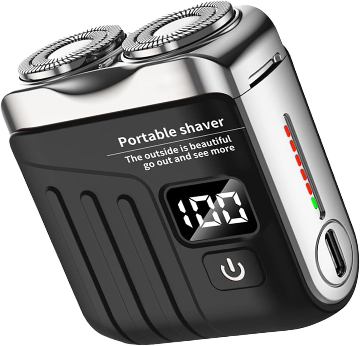 Elektrisch Scheerapparaat - Reis Trimmer - Glad Scheren - Digitaal Display - Compact Formaat - Zwart