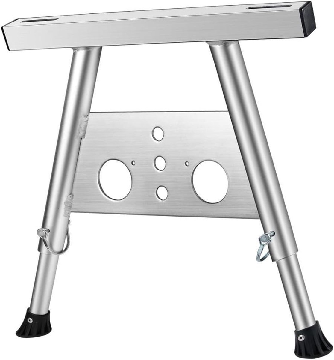 Ladderstabilisator - Laddersteun - Veilig Klimmen - Verstelbaar Ontwerp - 56-75 cm - Zilver