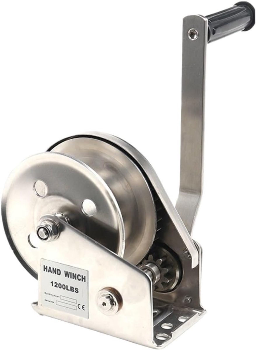 Handlier RVS - Takel Lier - Zwaar Werk - Zelfborgend Systeem - 1200 lbs Capaciteit - Zilverkleurig