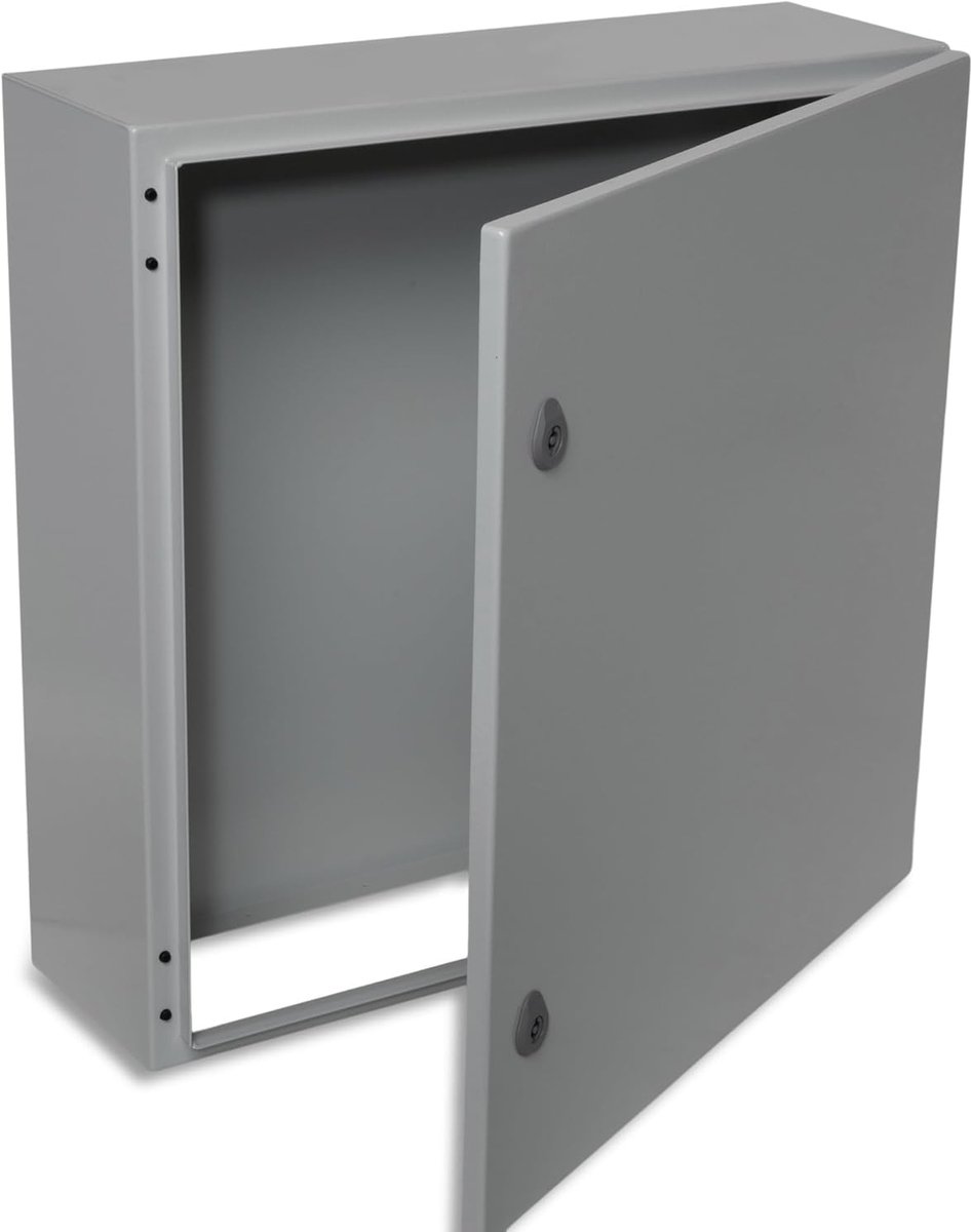Metalen Verdeelkast - Behuizing Kast - Elektronica Beschermen - Hoge Impact Weerstand - 130x130x75mm - Lichtgrijs