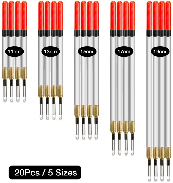 Dailygoods - Visdobberset - 20 Stuks Dobbers voor Diverse Vissituaties van Dailygoods — afbeelding 3