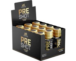 XXL Nutrition Pre Shot - Raspberry - Pre-Workout Shot - 12 Pack