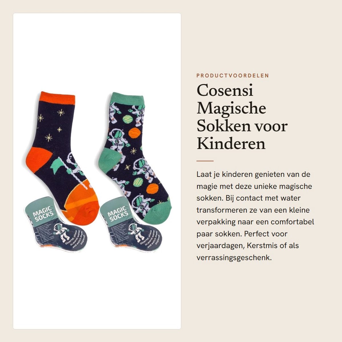 Dailygoods- Magische Sokken - 2 Paar - EU 22-34 - Katoenrijk - Machinewasbaar - Knuffelige Kousen - Verrassingseffect - Kinderkousen