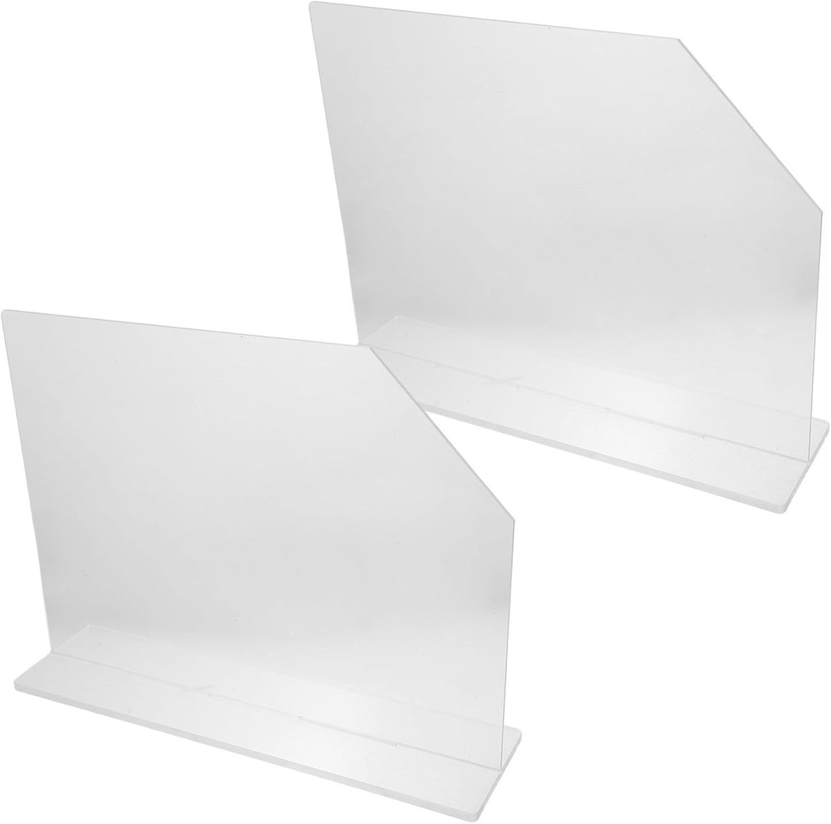 Spatbeschermingspaneel - Waterbarrière Scherm - Keuken Schoonhouden - Vrijstaand met Voetplaat - 40 x 30.5 cm - Transparant