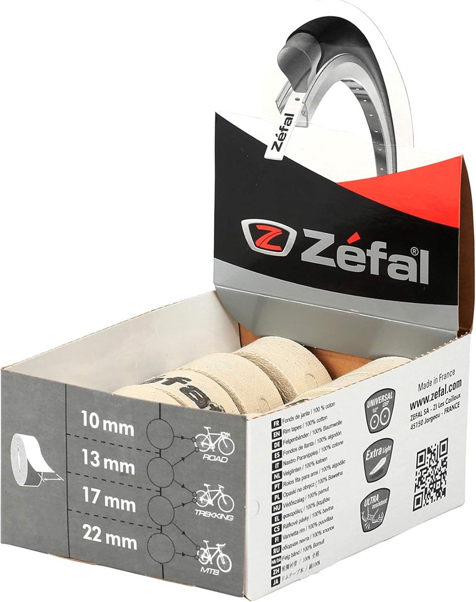 Velgplakband - Velgtape - Fietsband Beschermen - Zelfklevend - 17 mm x 2 m - Wit