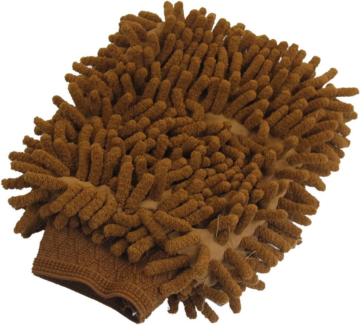 Autowashandschoen - Microvezel Chenille - Auto Reinigen - Zachte Vezels - 20 x 17.5 cm - Bruin