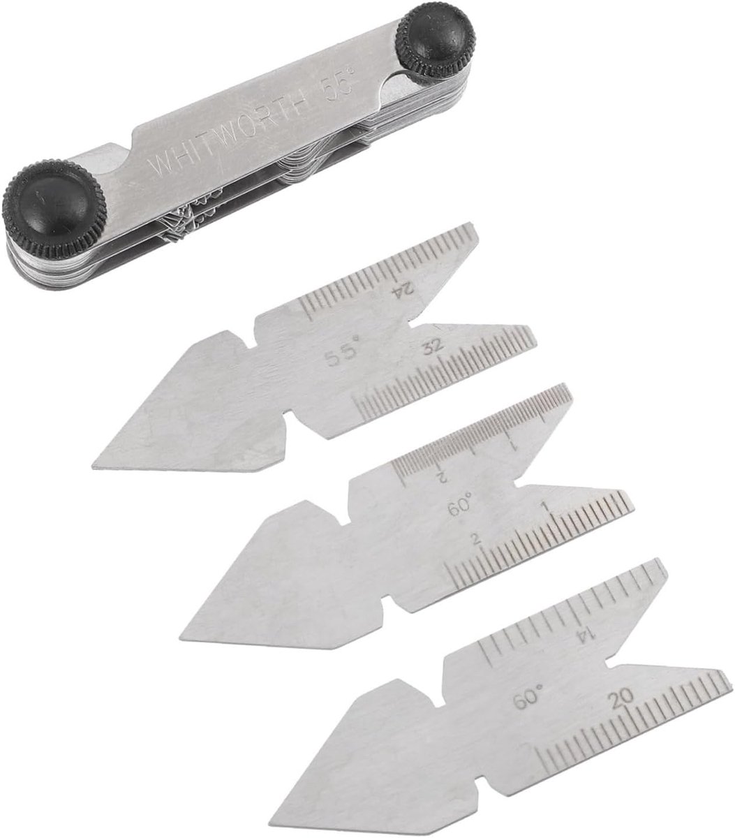Meetinstrumenten Set - Precisie Meters - Draad Meten - Gehard Staal - Compact Formaat - Zilver