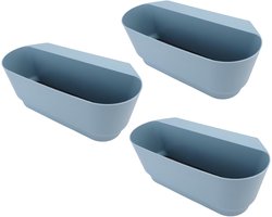 Hangende Plantenbak - Balkonbak Bloembak - Planten Verfraaien - Met Afvoergaten - 45 x 18 x 16 Cm - Blauw
