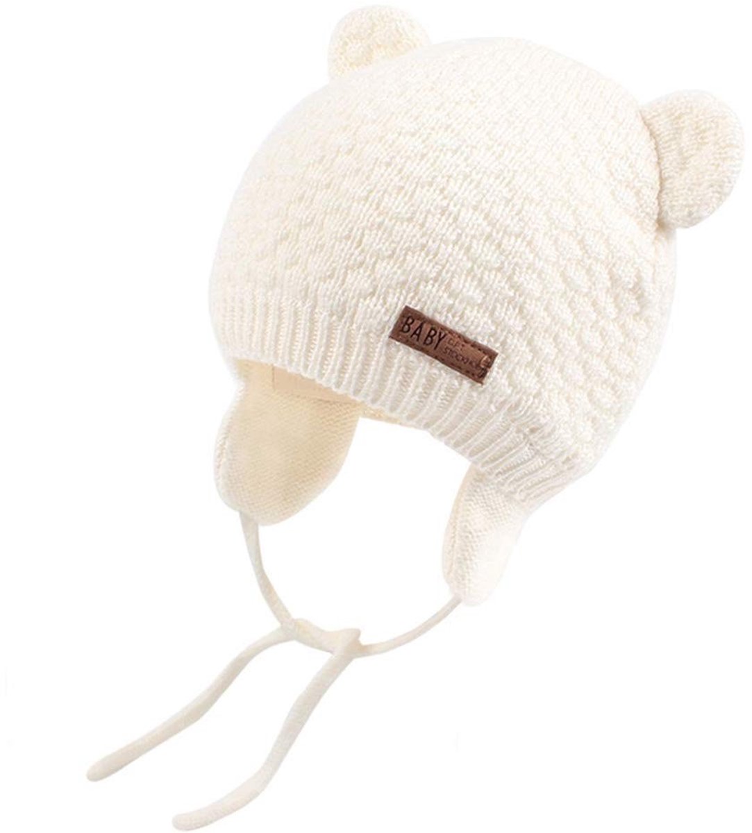 Dailygoods - Baby Wintermuts en Wanten Set - Gebreide Warme Beanie Muts - Zacht en Comfortabel - Geschikt voor Meisjes en Jongens - Ideaal voor Koude...