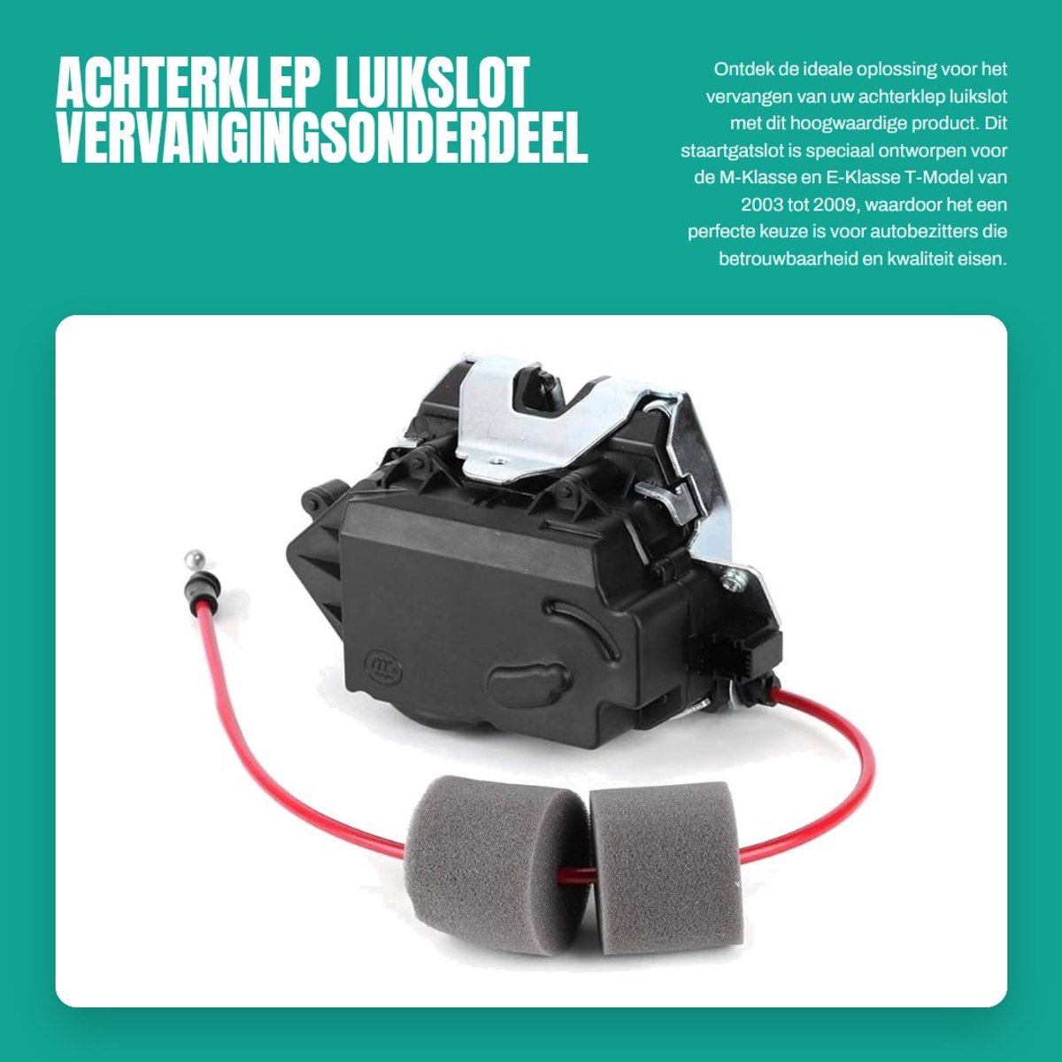 Dailygoods- Achterklep Slot 100% Gloednieuw - Deurslot Buitendeur - Vervanging voor M-Klasse - E-Klasse T-Model - Staartgatslot - Hoogwaardige IJzer