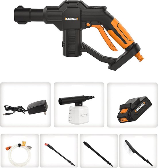 Hogedrukreiniger - Draagbare Wasmachine - Auto's Reinigen - Draadloze Turbosproeier - 1.0 Aantal - D — afbeelding 5