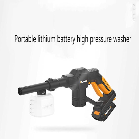 Hogedrukreiniger - Draagbare Wasmachine - Auto's Reinigen - Draadloze Turbosproeier - 1.0 Aantal - D — afbeelding 2