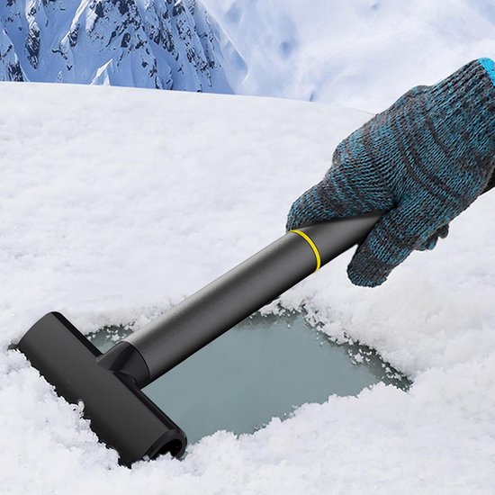 Multifunctionele sneeuwschep, stevige en duurzame sneeuwploeg, geschikt voor zware klussen, te gebruiken voor het sneeuwruimen, schoonmaken van buitenruimtes, voorruiten, tuinen, vrachtwagens, enz. — afbeelding 3
