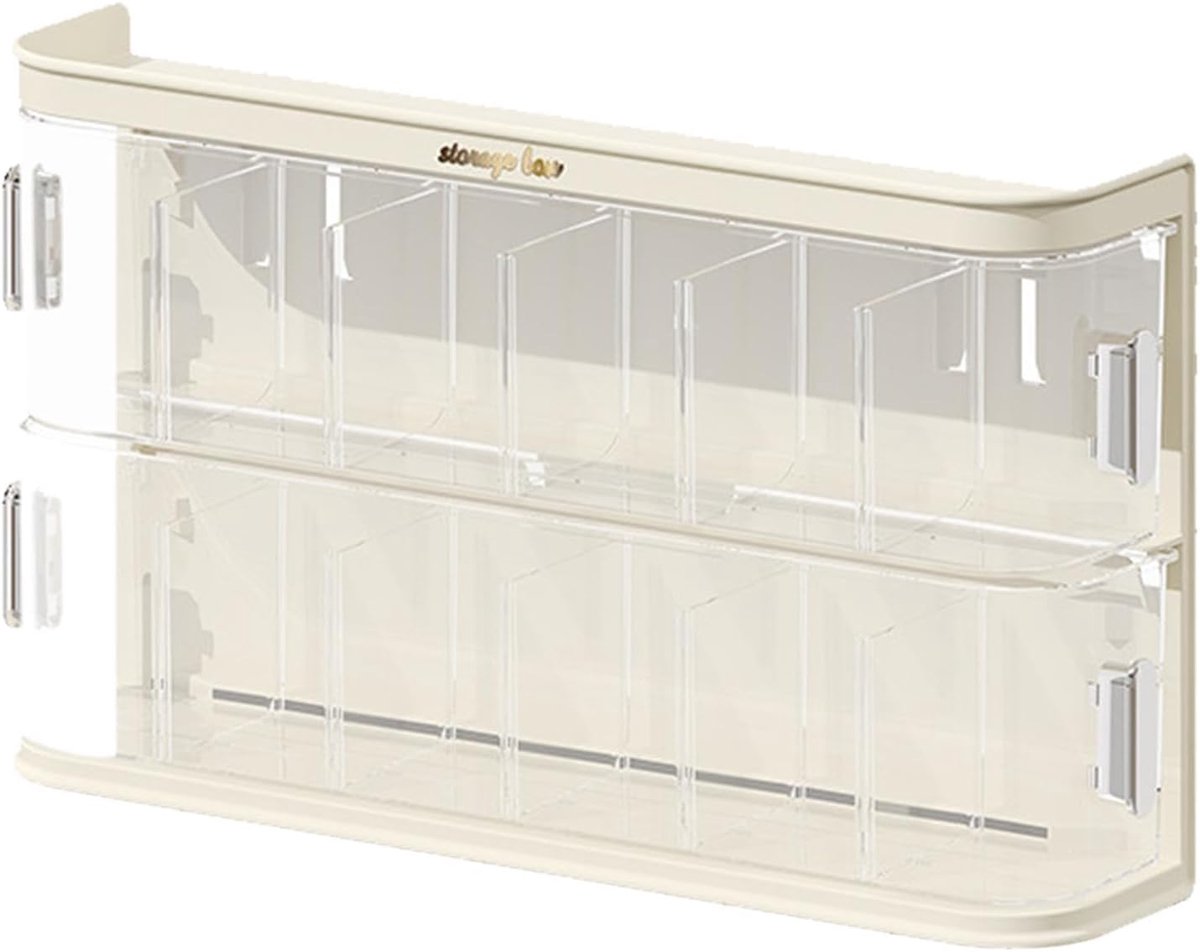 Kabel Organizer - Opbergdoos - Thuis Kabelbeheer - Vrij Te Combineren - 36 x 8.5 cm - Crèmekleurig