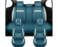 Autostoelhoezen Set - Zitkussens Auto - Bescherming Interieur - PU-Leer - Universeel - Groen