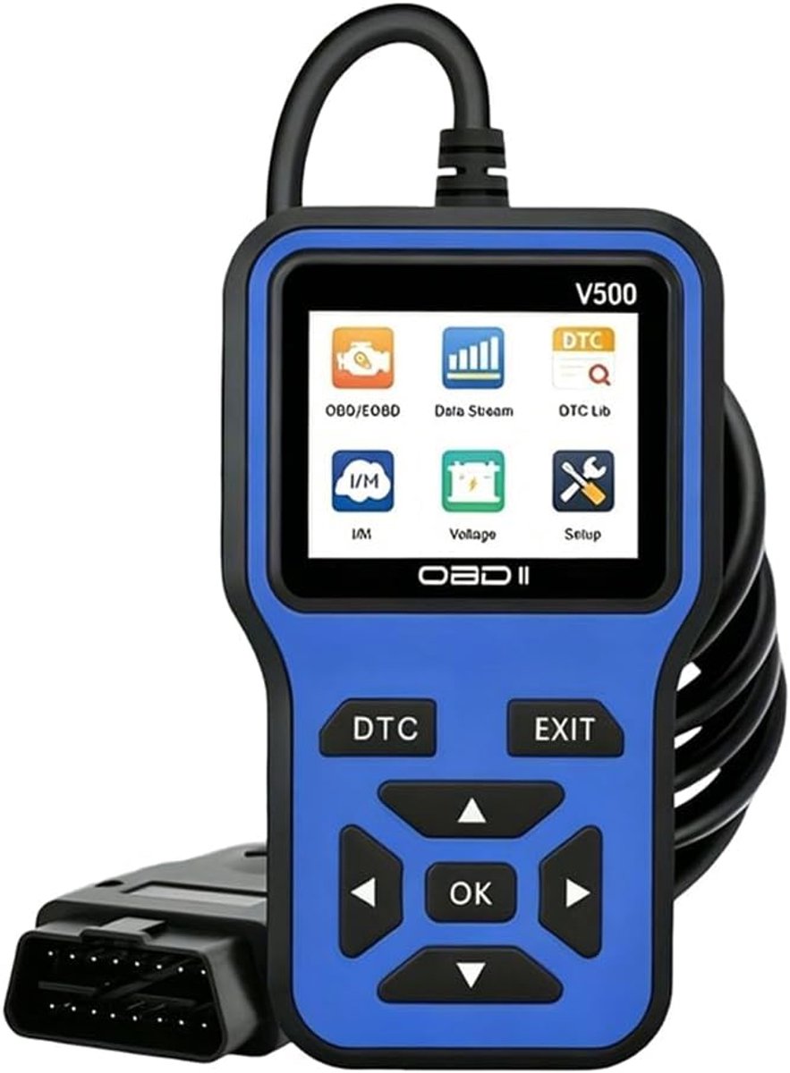 Auto Diagnostisch Apparaat - Foutcodelezer Scanner - Motoronderhoud Auto - Live Datastroom - 1 Kilogram - Zwart