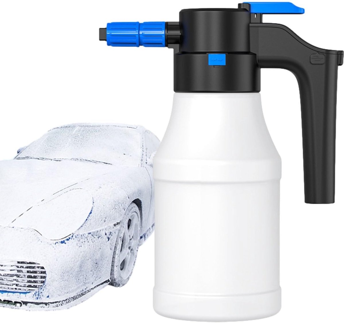 Schuimsproeier Auto - Draagbare Wasspuit - Auto Reinigen - Elektrisch Groothoek - 15 Liter - Wit