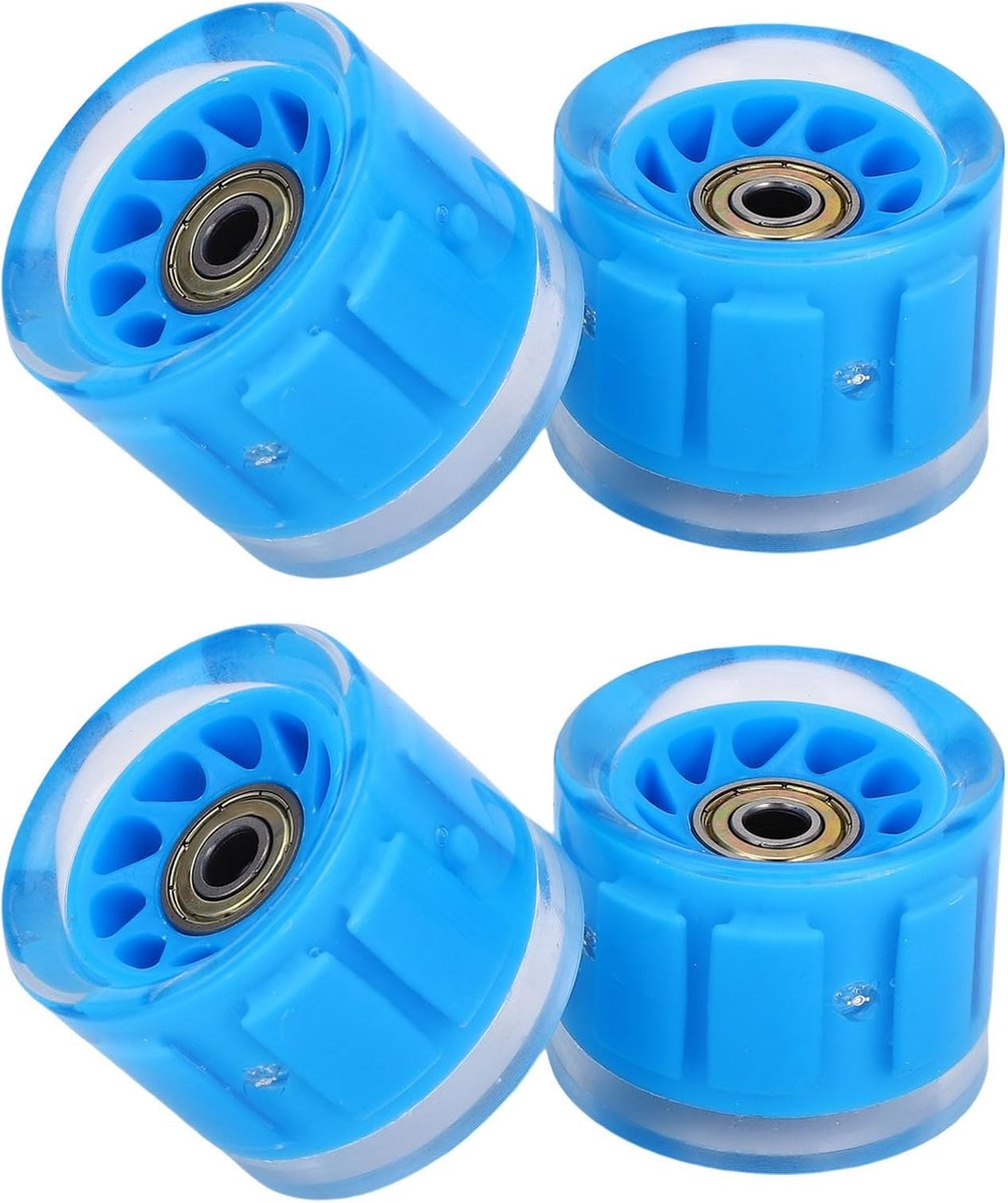 Longboard Wielen Set Skateboard Onderdelen Lange Afstand Ritten Magnetische Kern Verlichting 55mm x 45mm