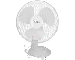 Tafelventilator - Ventilator - Ruimte Koelen - Automatische Oscillatie - 40 cm Diameter - Wit
